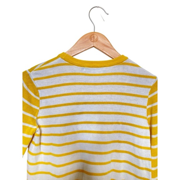 Royal Ivy Regatta New England Pullover Sweater Yellow White Long Sleeve S - Picture 4 of 11